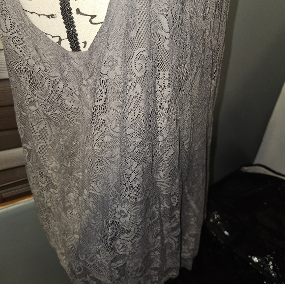 Loft Outlets Womans Gray Tank Top Size L - Picture 6 of 12